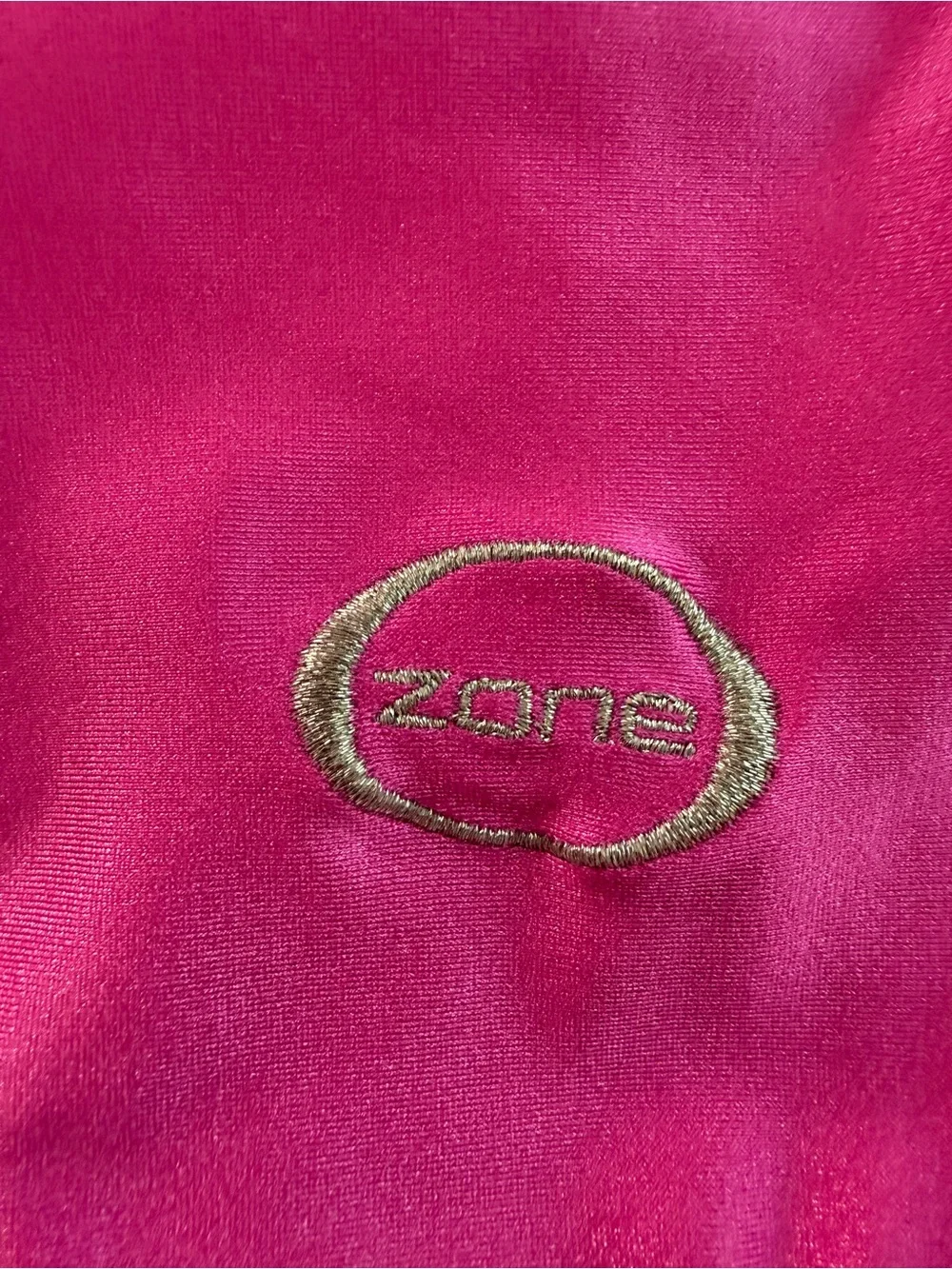 Ozone Sequin Neon Pink Leotard size Youth Medium YM with Flower and Olympus